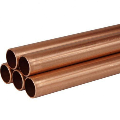 C10400 C10500 C10700 EN H62 H65 H68 Tubo de metal sem costura Tubo reto/Tubo de cobre OD 1/2" 3/4" Tubos redondos de cobre