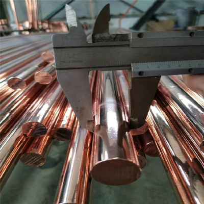 JIS H3250 C1100 Barras redondas de cobre puro Superfície polida para engenharia elétrica