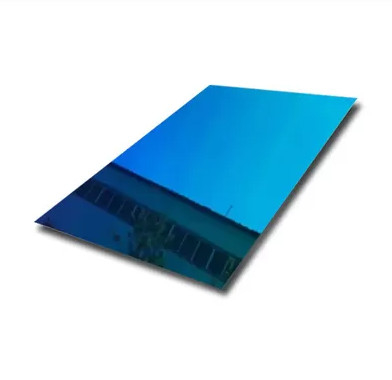Folha de aço inoxidável laminada de superfície refletiva brilhante 317l para projetos decorativos de alta qualidade