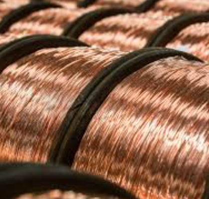 Fios de cobre recobertos de alta pureza para fabricação de cabos e aplicações de condutividade elétrica